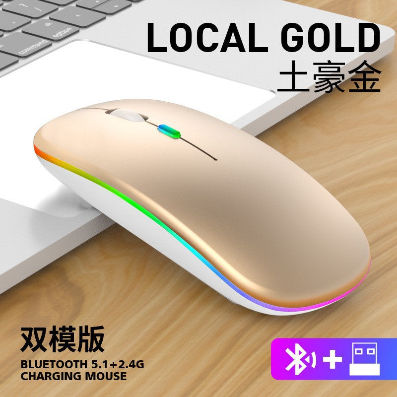 A Charging 2.4G Bluetooth luminous wireless mouse