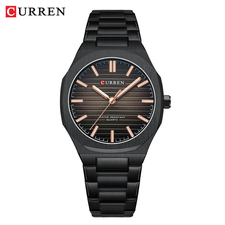 A 8456 men's steel belt business watch quartz simple men's watch cross-border explosion spot wholesale