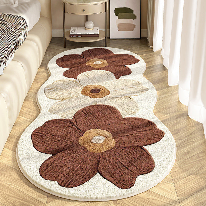 A flower floor mat