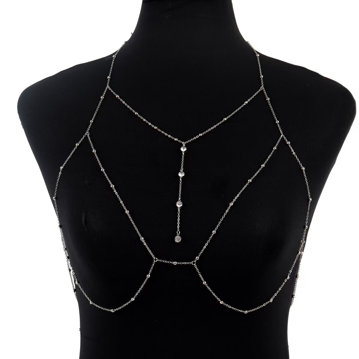 Breast Chain Body Chain Pure Lust Sexy Necklace Female Versatile Back Chain Spice Girl Suspender Bikini Accessories Chain Accessories