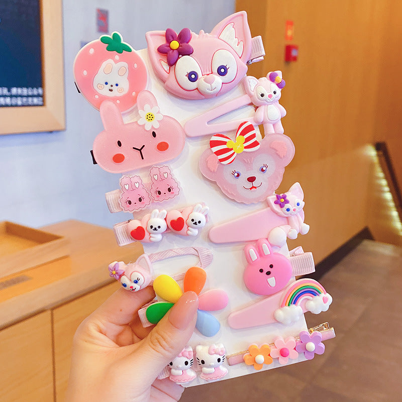 A children's hairpin stall set wholesale summer little girl hairpin cute girl broken hairpin headdress