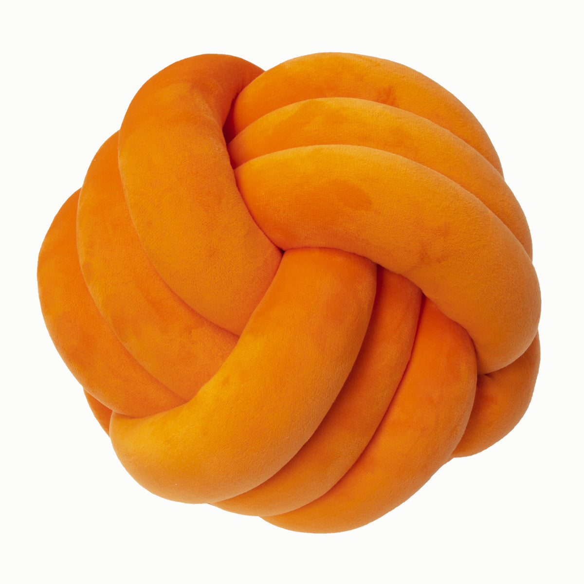 A braided ball pillow