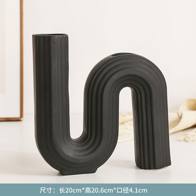 A ceramic vase ornament