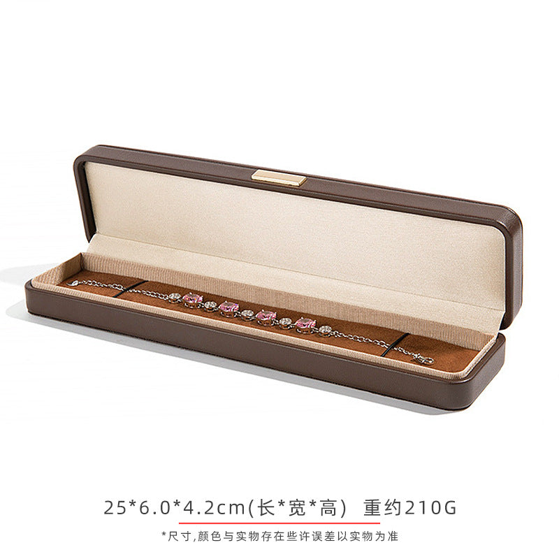 A Arched Leather Ring Jewelry Box