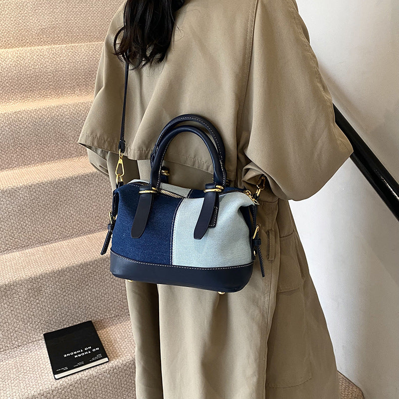 A denim bag shoulder bag messenger bag