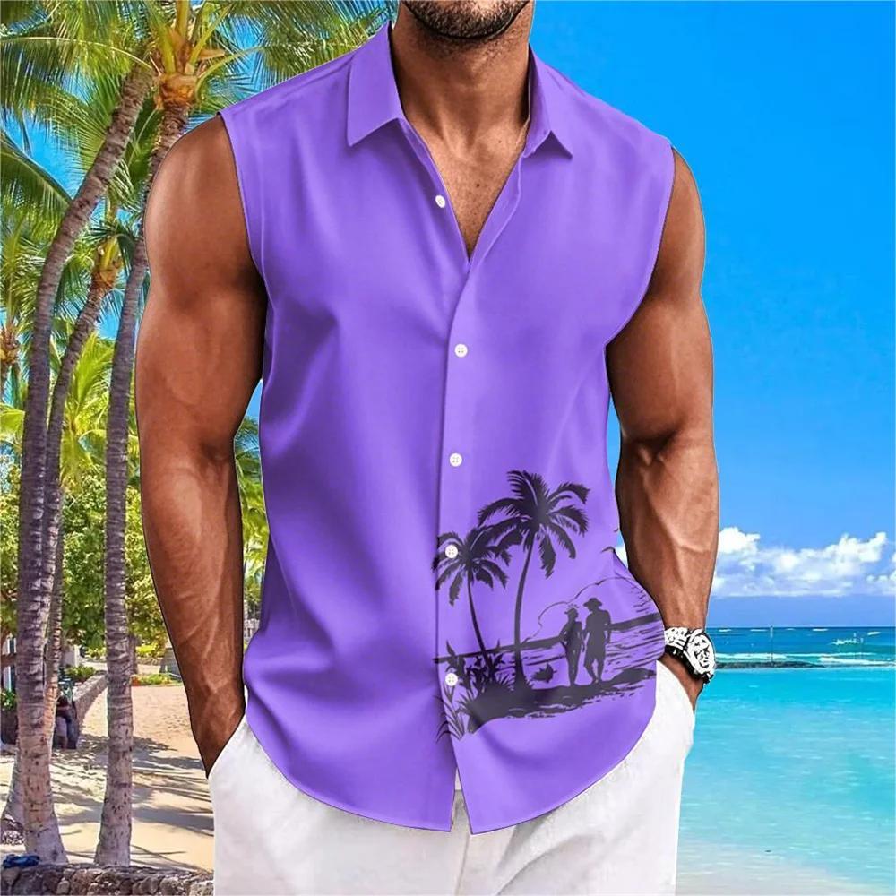 A Shirt Men's Sleeveless Lapel