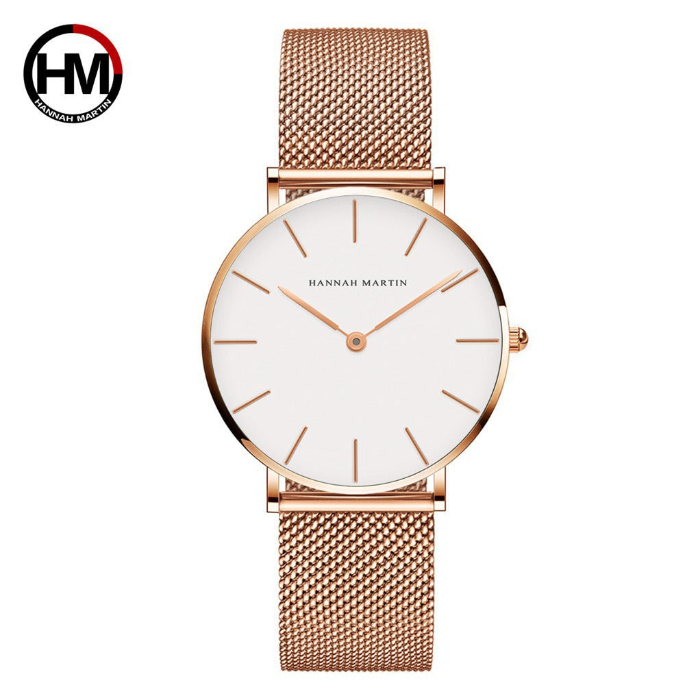 A Simple Casual Versatile Temperament Women's Watch Fashion Waterproof Watch Wholesale