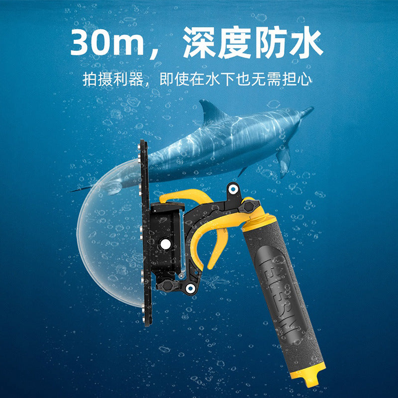 A Compatible with GoPro 13/12/11/10/9 Snorkeling Dome Port Waterproof Housing