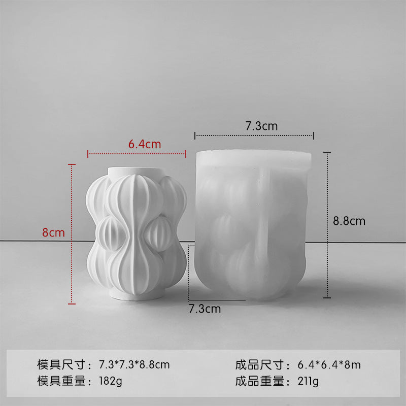 A vase silicone mold