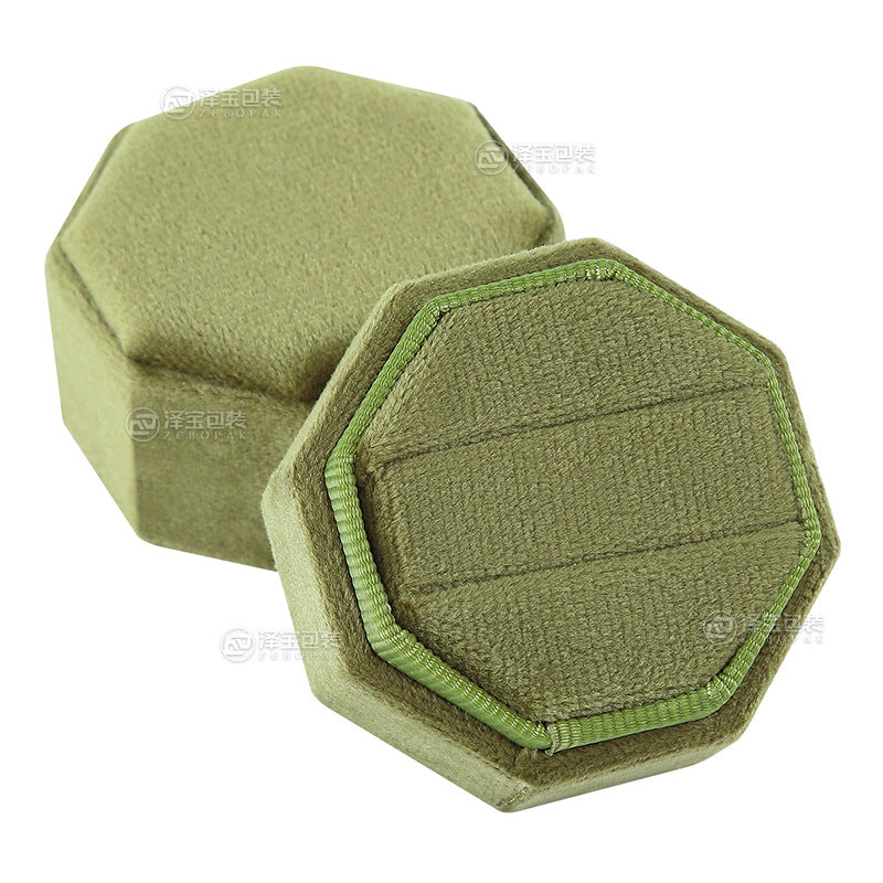 A flannel jewelry box