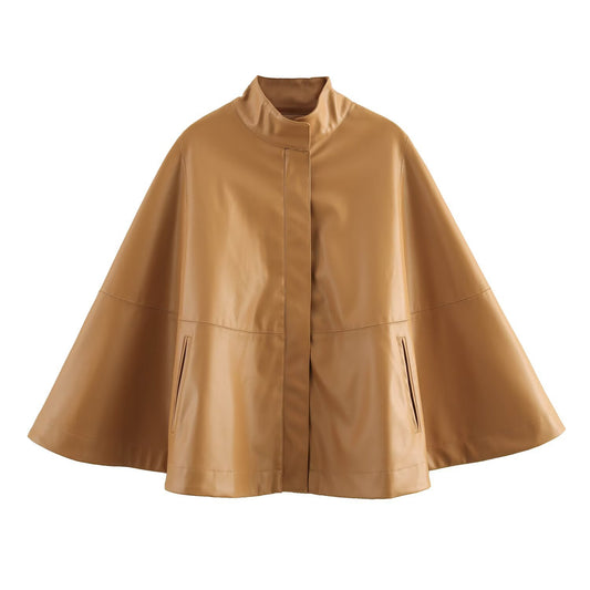 A women's leather jacket