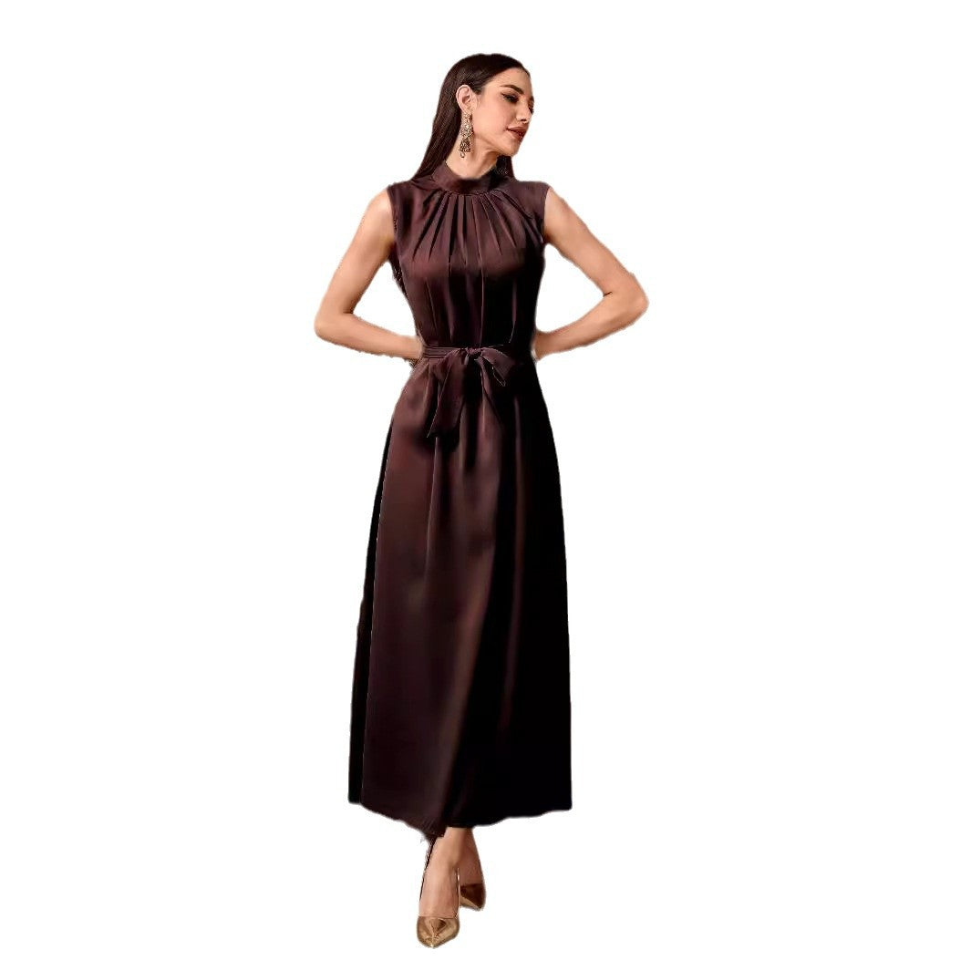 Autumn new soft Muslim robe elegant fashion cardigan dress - Mixbatch
