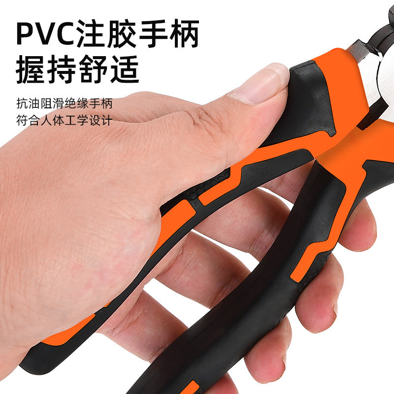 A industrial grade 8-inch vice wire pliers 6-inch pointed nose pliers household pliers oblique pliers electrical pliers manufacturers wholesale
