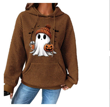 A printed sweater