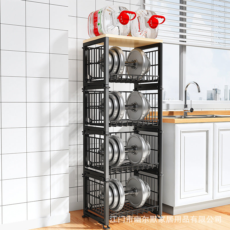 A basket rack storage rack