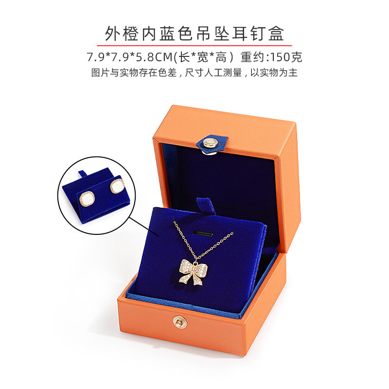 A PU leather jewelry box