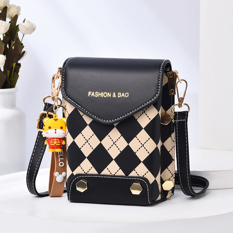 A live broadcast new mini mobile phone bag Internet celebrity live broadcast bag fashion shoulder messenger bag retro small bag - Mixbatch