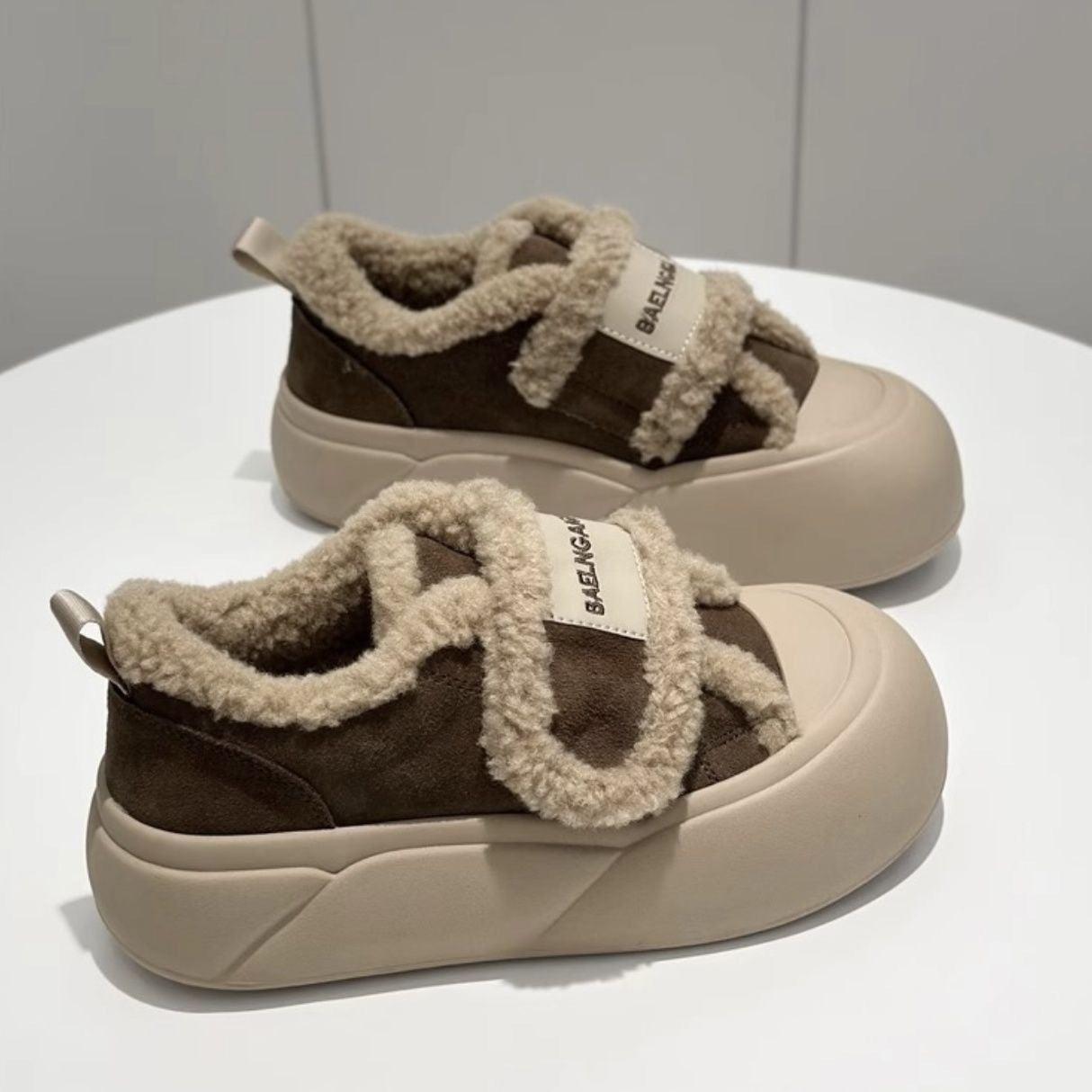 A plush shoe