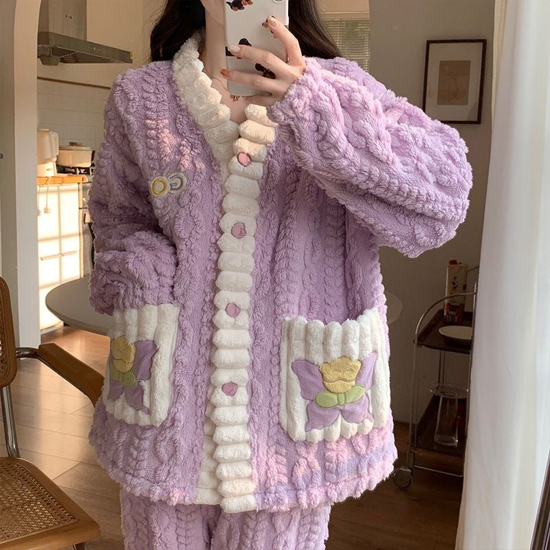 A thermal pajama set