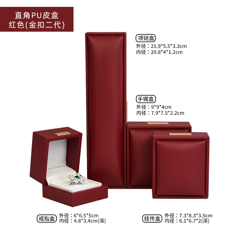 A leather high-end jewelry box