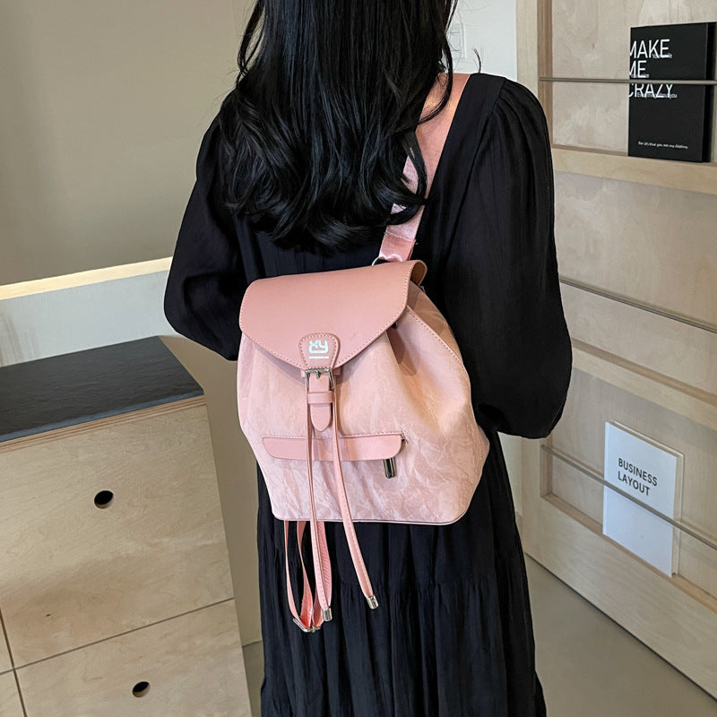 A niche fashion backpack woman