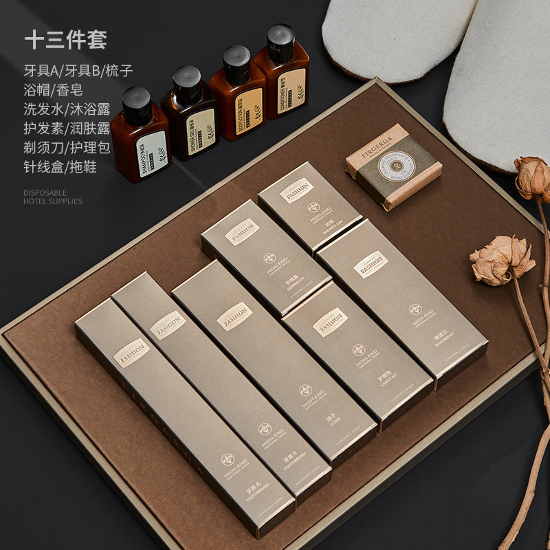 Hotel disposable toiletries Hotel special toothbrush with toothpaste set
