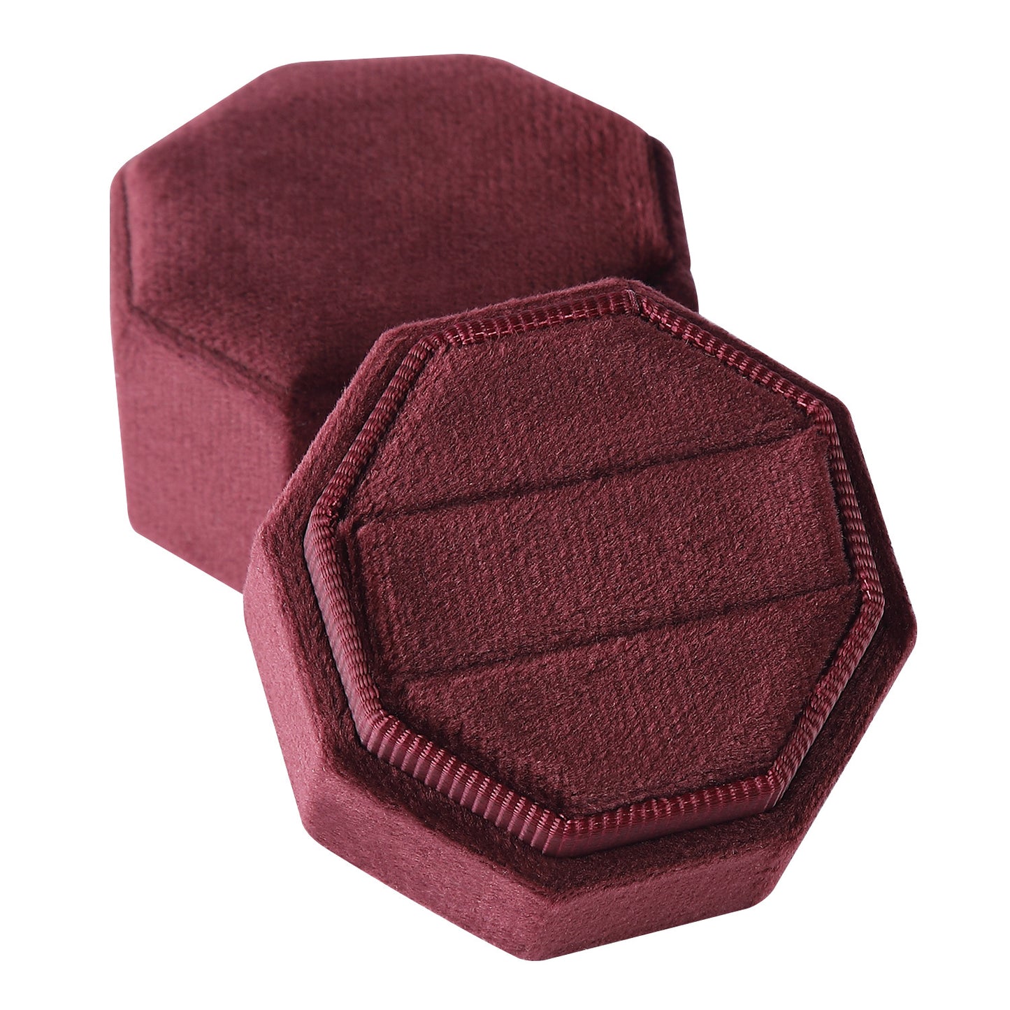 A flannel jewelry box