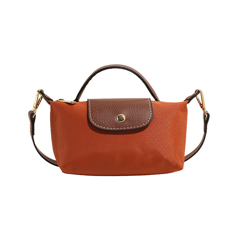 A new Oxford cloth women's bag fashion splicing dumpling bag simple handbag premium texture commuter bag