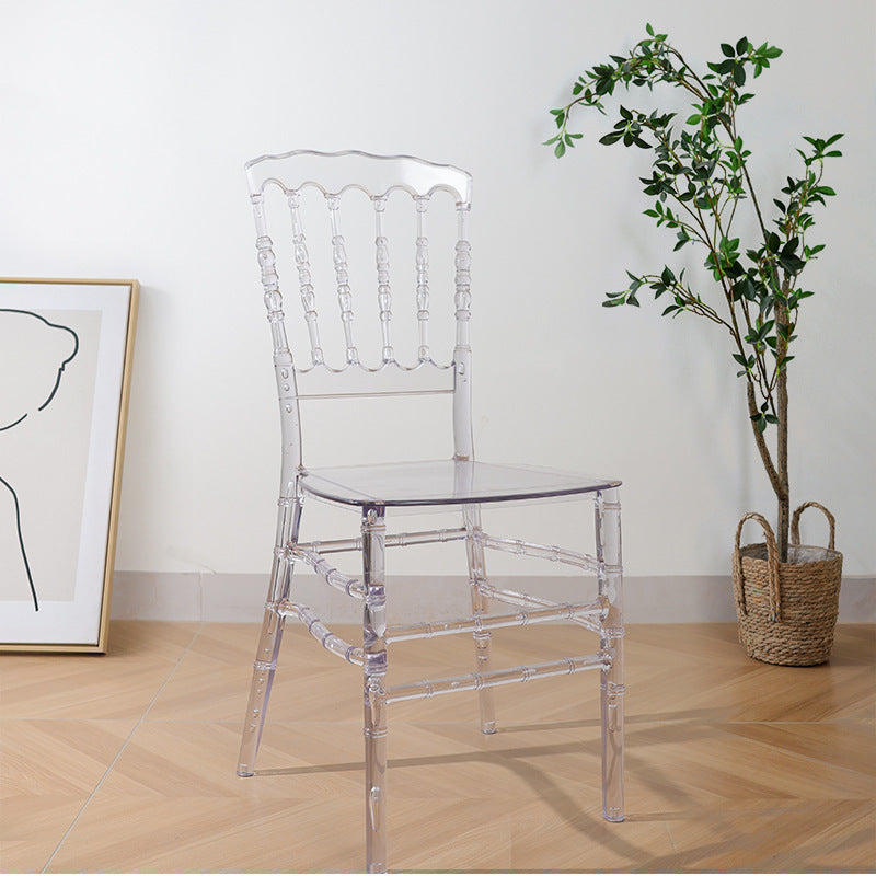 A crystal chair transparent wedding banquet high value chair hotel restaurant wedding chair anti-dirty durable chair