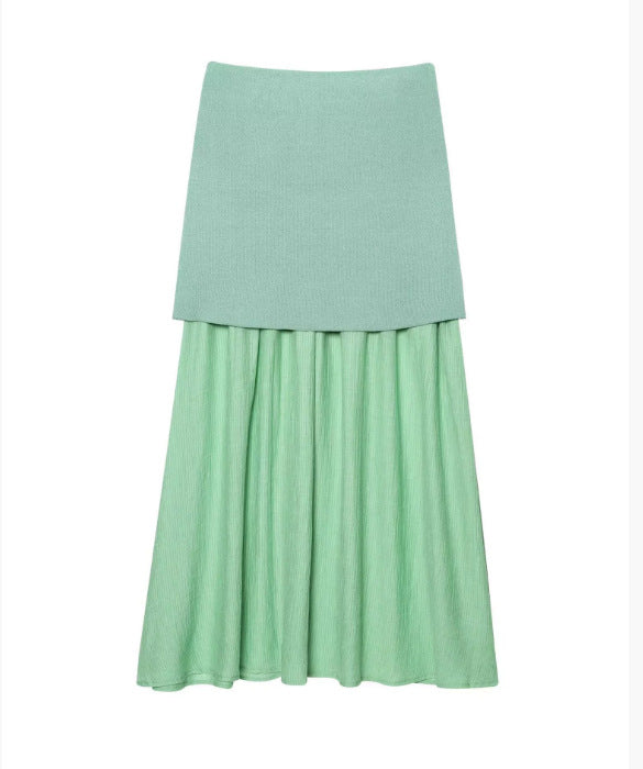 A vest vest skirt set