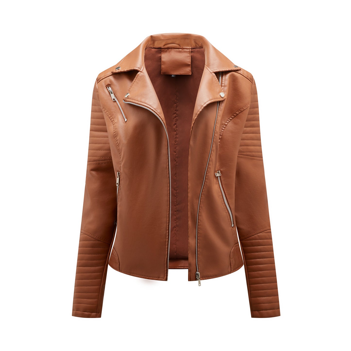 A women's leather jacket
