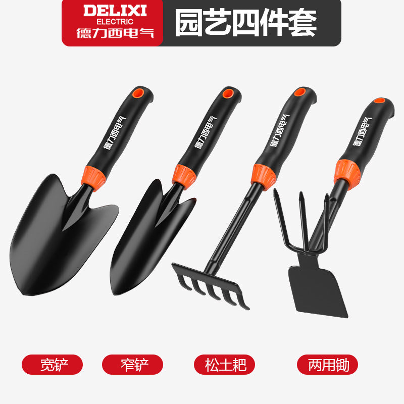 A Gardening tools, small shovels, growing vegetables, growing flowers, household shovels, beach catching sea tools, three-piece set