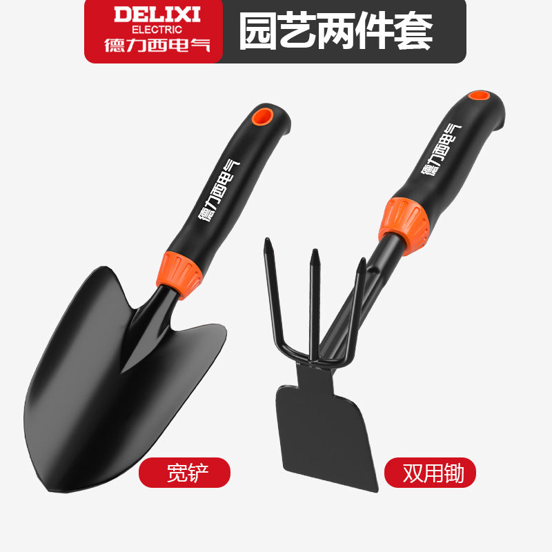 A Gardening tools, small shovels, growing vegetables, growing flowers, household shovels, beach catching sea tools, three-piece set