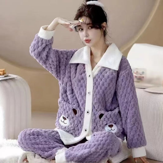 A thermal pajama set