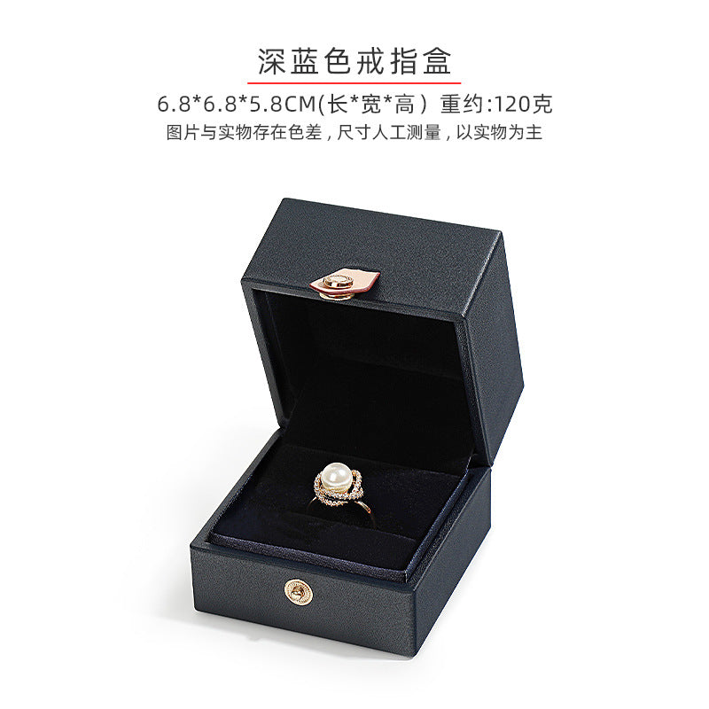 A PU leather jewelry box