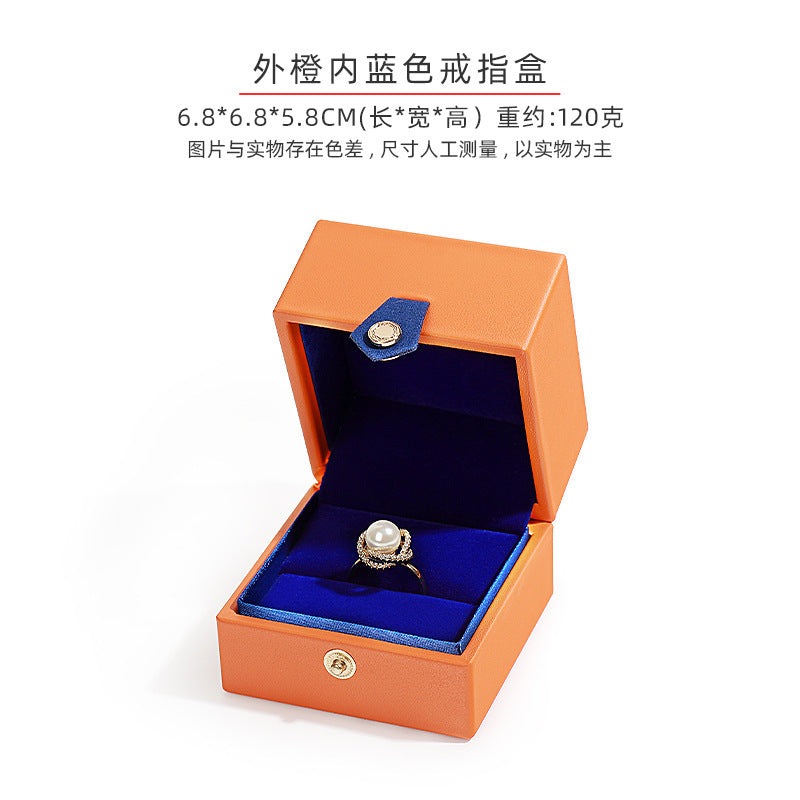A PU leather jewelry box