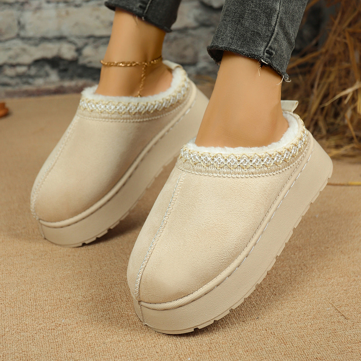 A plush slipper