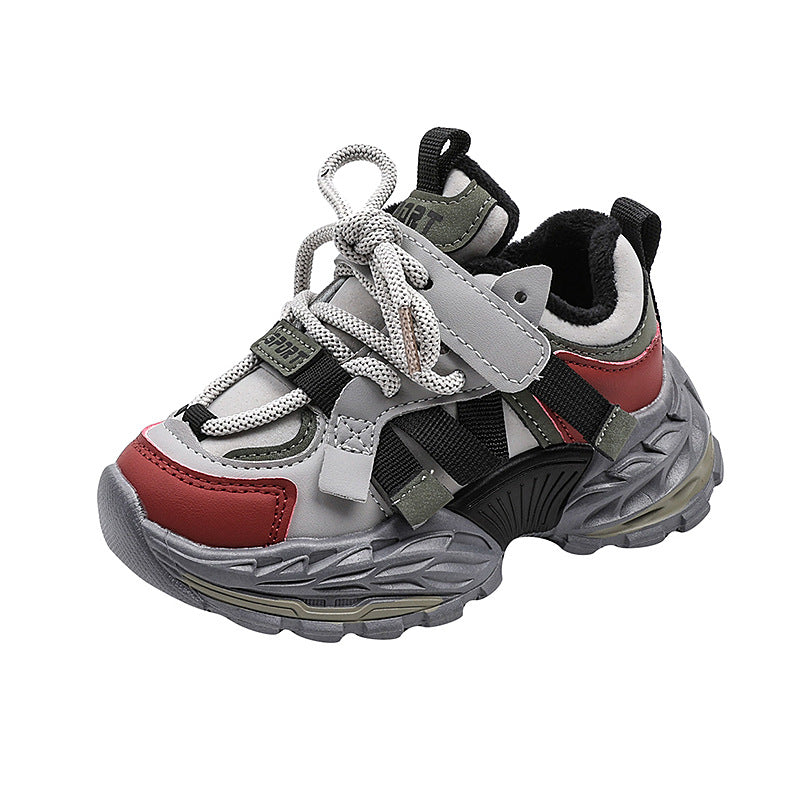 A children's fleece sneakers