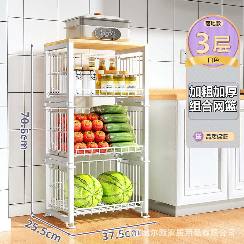 A basket rack storage rack