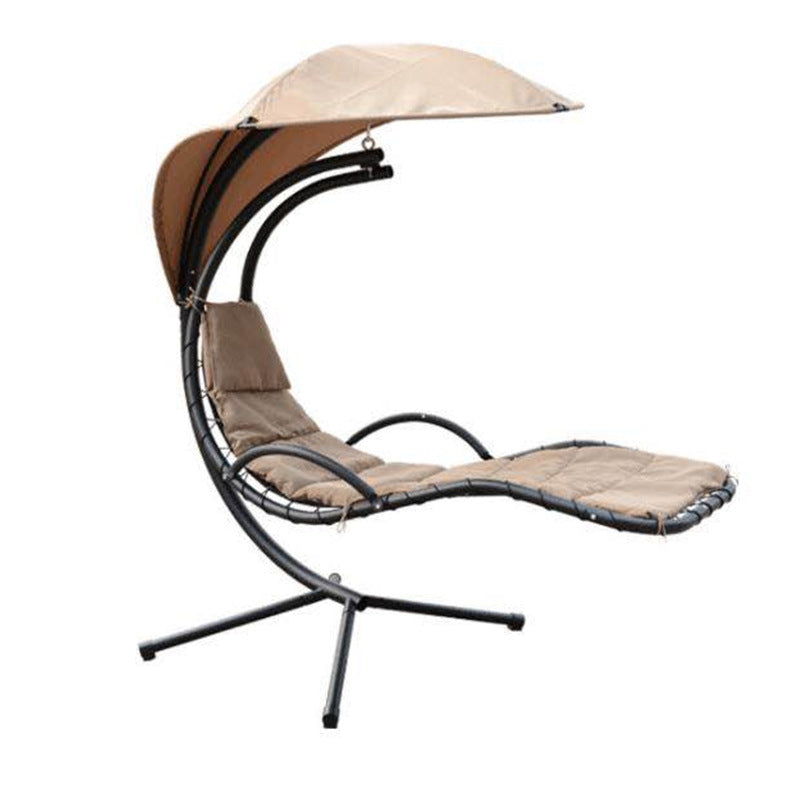 A outdoor swing rocking chair
