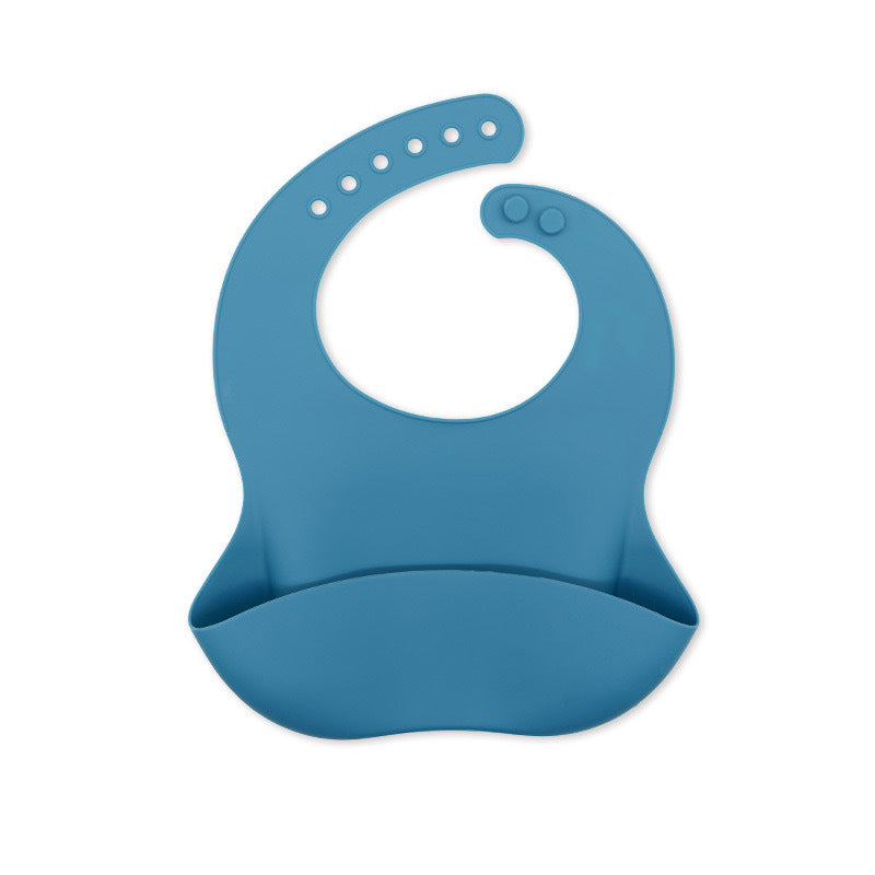 Baby silicone bibs, baby eating bibs, waterproof rice pockets,saliva napkins 0.08kg - Mixbatch