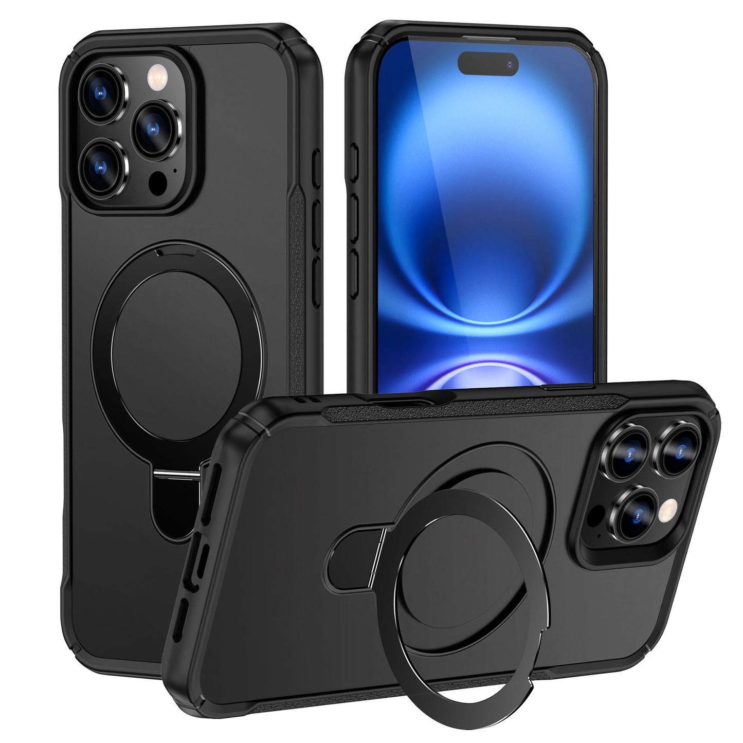 A Magnetic Ring Holder Phone Case