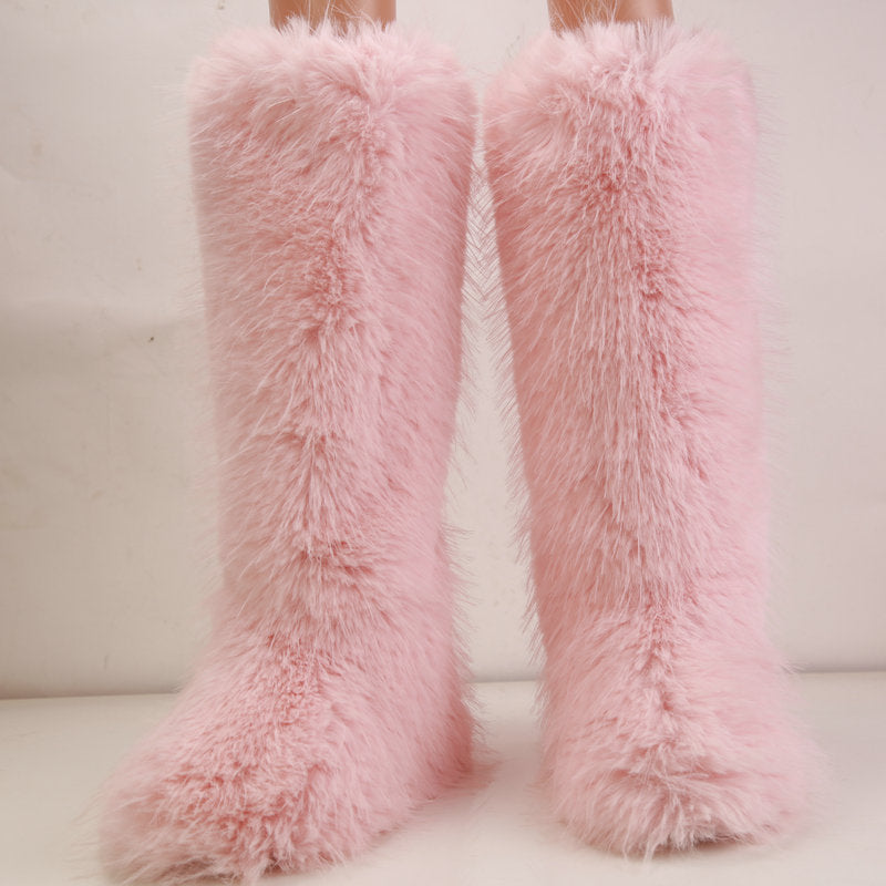 A new autumn and winter boots velvet European beautiful women boots