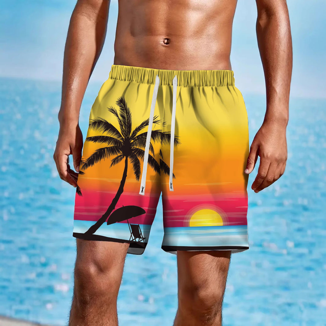 A men's loose beach pants