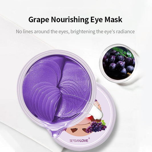 A Grape eye mask moisturizing and moisturizing collagen fading eye lines 60/80 tablets collagen hydrating