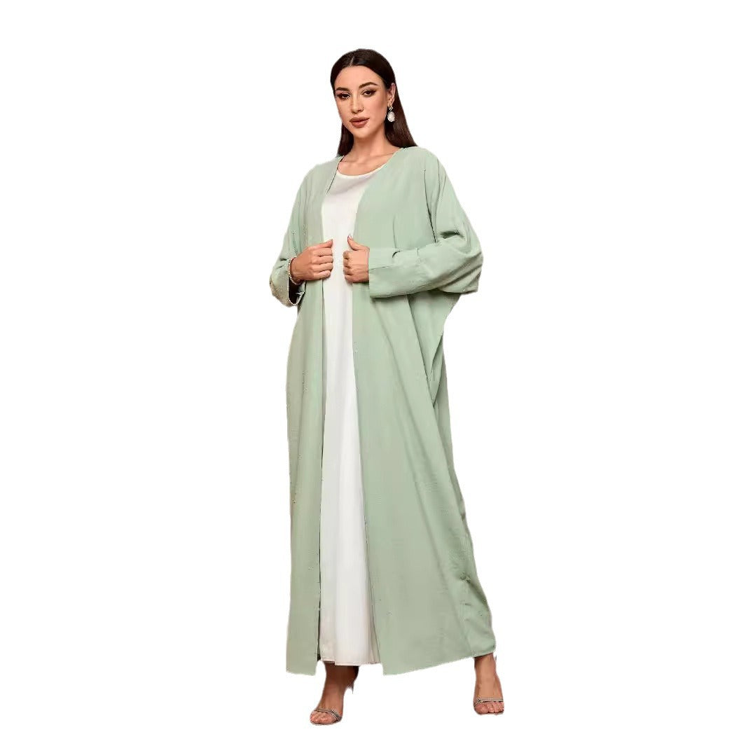 Middle Eastern Muslim Daily Cardigan Robe Temperament Elegant Bat Sleeve 20 Autumn - Mixbatch