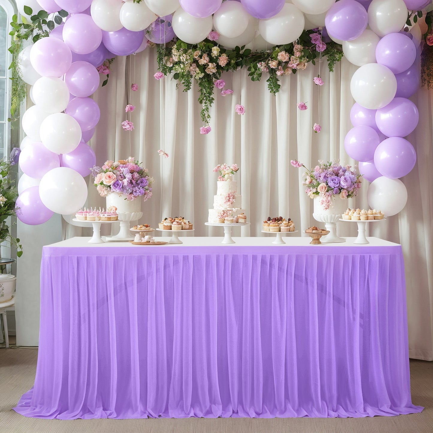 A Table curtain table circumference