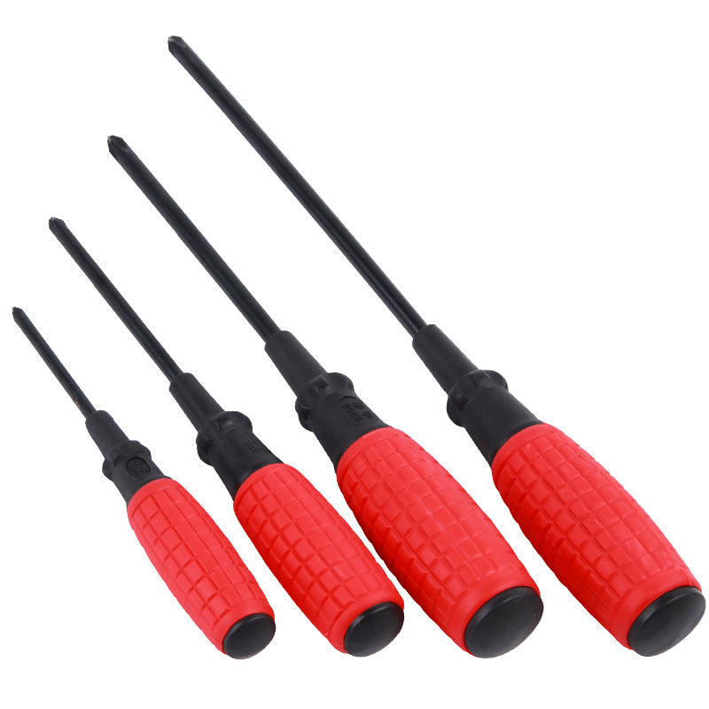 A grenade handle red screwdriver steel cross screwdriver plum blossom screwdriver one-word screwdriver tool manufacturer