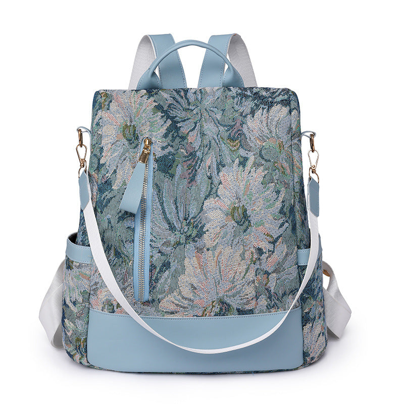 A new American retro trend backpack large capacity simple niche women's backpack - Mixbatch