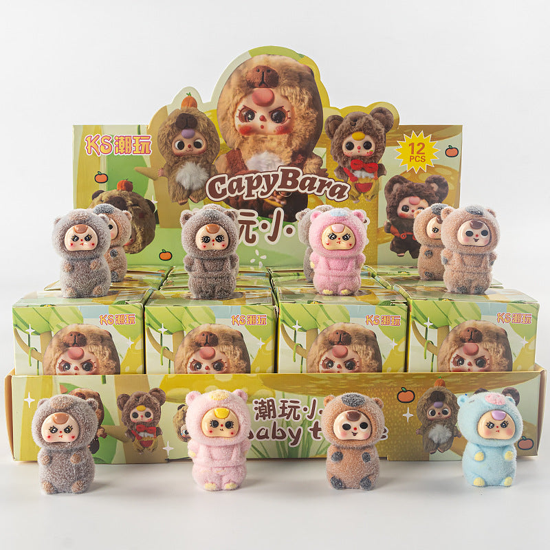 A flocking ornament toy